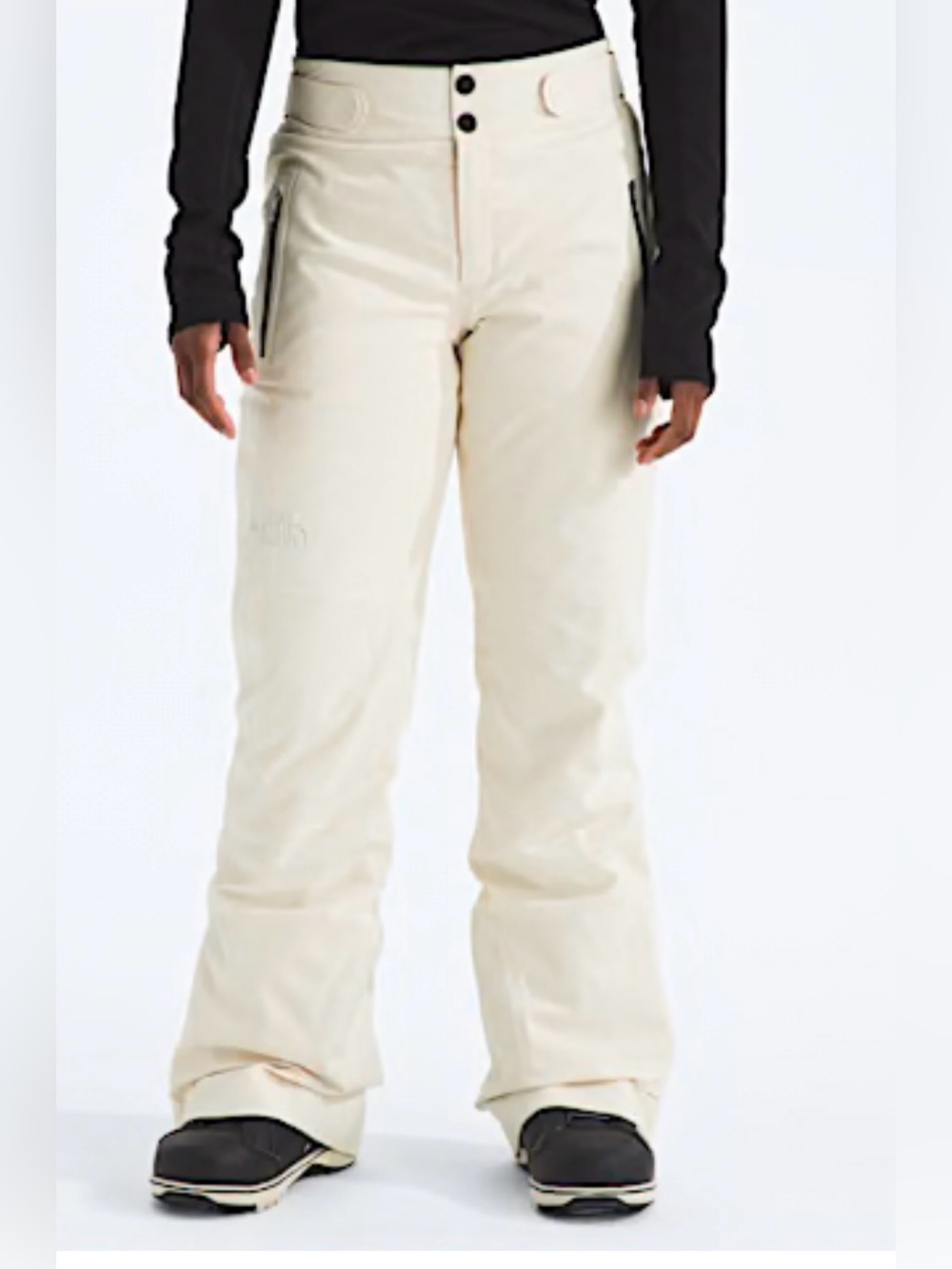 Women’s white Snow Jeans - Insulated Winter Pants